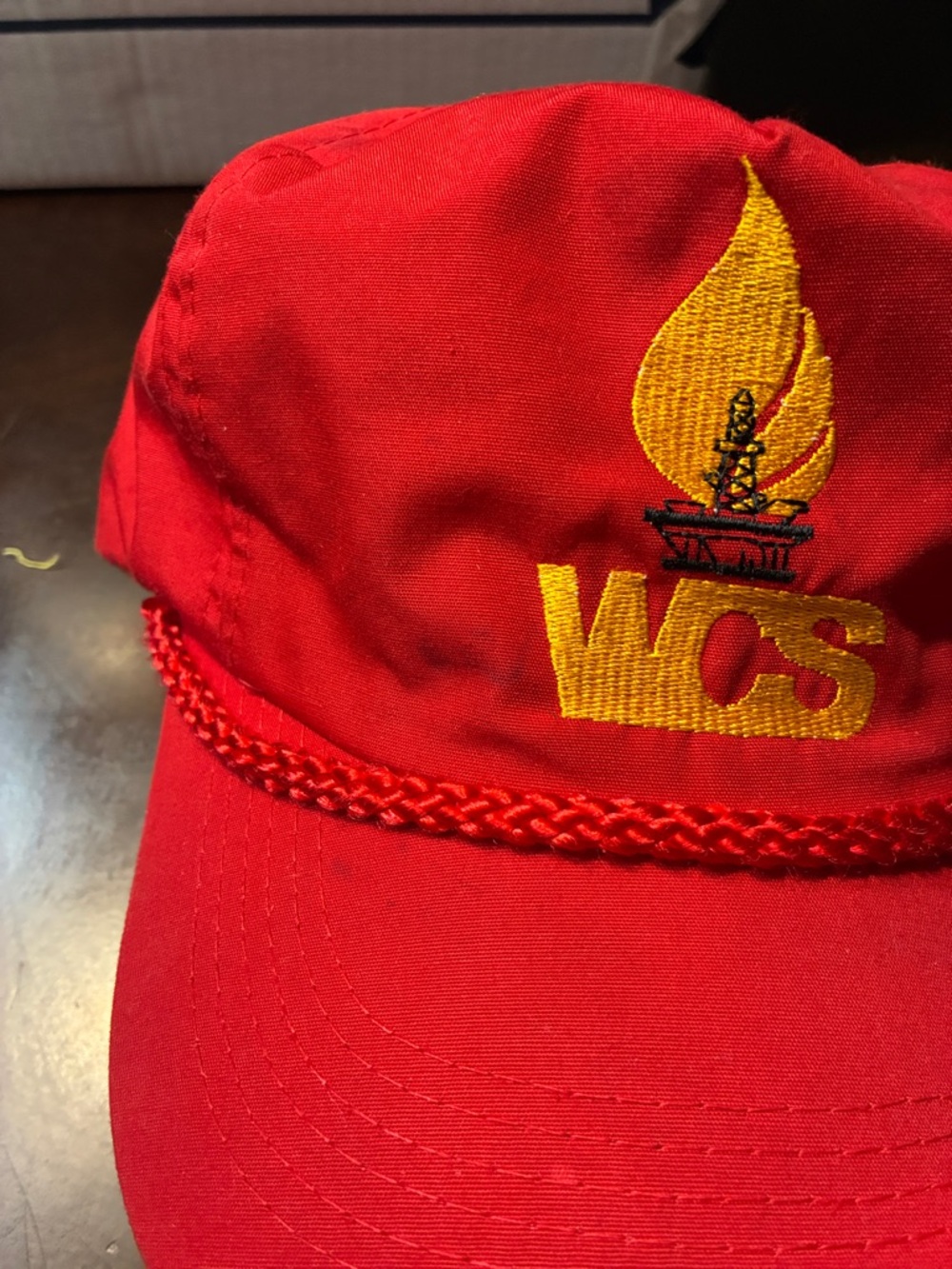 AFF Red WCS Embroidered Rope-Trim Cap - Picture 8 of 11